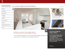 Tablet Screenshot of howitzvej-boliger.dk